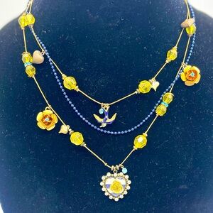 Vintage RARE Betsy Johnson long necklace